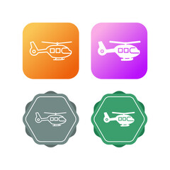 Canvas Print - Helicopter Vector Icon