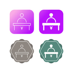 Poster - Cashier Vector Icon