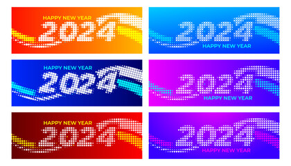 Poster - Happy New Year 2024 Banners