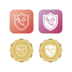 Sticker - Vaccine Vector Icon