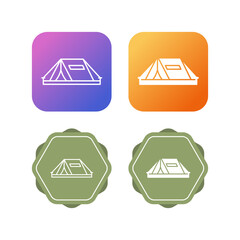 Sticker - Tent Vector Icon