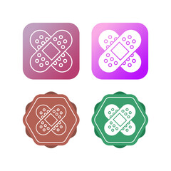 Sticker - Bandages Vector Icon