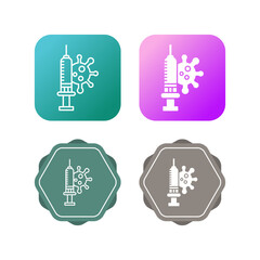 Sticker - Vaccination Vector Icon