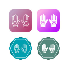 Sticker - Glove Vector Icon