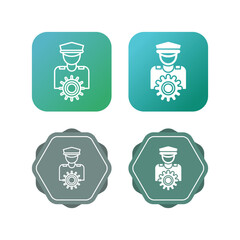 Sticker - Captain Vector Icon