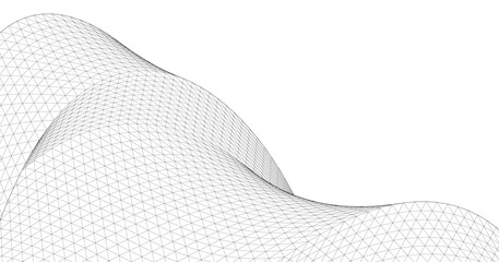 Wall Mural - abstract architecture linear surface background