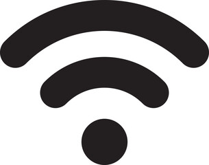 Poster - Wi Fi symbol signal connection. Vector wireless internet technology sign. Wifi network communication icon.