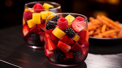 Sticker - fruit jelly dessert HD 8K wallpaper Stock Photographic Image 