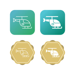 Wall Mural - Helicopter Vector Icon