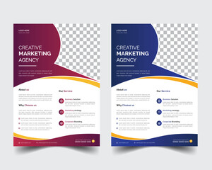 
Corporate business flyer template design flyer in A4 with colorful business proposal, promotion, advertise, publication, cover page,