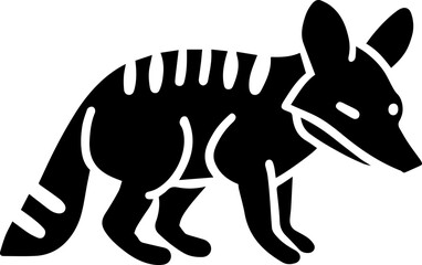 Wall Mural - Aardwolf icon