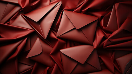 Wall Mural - abstract background of geometric shapes and dark red cubesabstract background of geometric shapes and dark red cubes