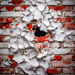 The Wall The Brick The Hole The Decay Digital Art Background Backdrop Wallpaper Poster Cover