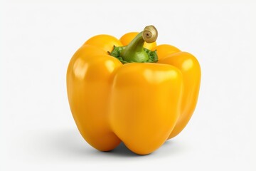 Wall Mural - Yellow bell pepper on transparent background