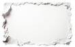 Blank Canvas Torn Paper Beginnings on a White or Clear Surface PNG Transparent Background