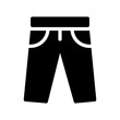 trousers glyph icon