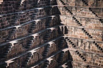 Canvas Print - baori stepwells in jaipur city, india