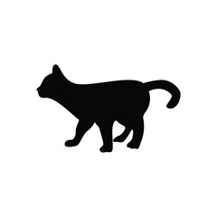 Sticker - black cat logo icon