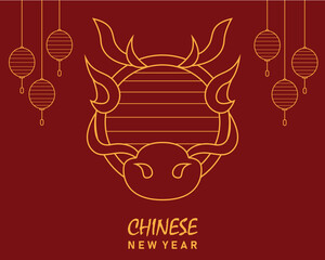 Wall Mural - vector imlek_4. Vector chinese new year art style eps 10