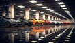 Cars line up. cars at new car showroom. Luxury modern cars for sale. New cars in the showroom