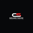 CS creative initials letter logo design concept. CS icon design. C S