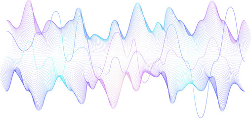 Aufkleber - neon gradient wave for web, social, or print projects. modern and captivating visual accent