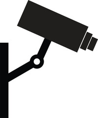 Poster - Security camera icon isolated on white background . Vector illustration