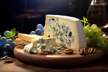 Poster - Gorgonzola cheese close-up