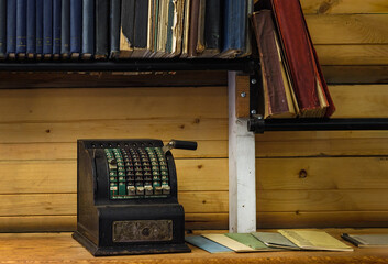 Vintage Adding Machine with Manuals and Booklets