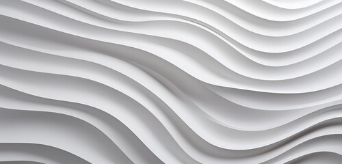 Wall Mural - An image showcasing a 3D wall texture with a minimalist, white sculptural relief pattern. 8k,