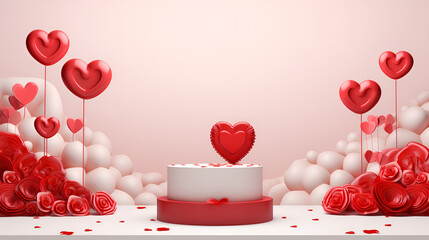 Sticker - valentines day background