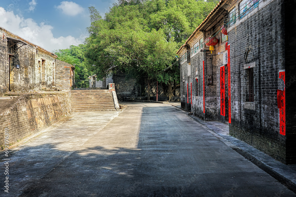 Licha Bagua, Zhaoqing city, Guangdong, China. Built 800 years ago, the ...