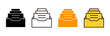 © Lunaraa - Archive folders icon set vector. Document vector icon. Archive storage icon.