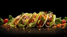 Mexican Spicy Taco Food Illustration Cuisine Flavor, Delicious Hot, Chili Jalapeno Mexican Spicy Taco Food