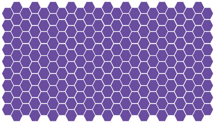 Poster - Seamless pattern with hexagons in red and blue colors. Hexagon background. Hexagon pattern. Background element for your design