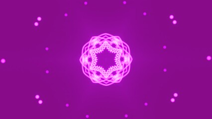 Poster - Moving pattern with star and geometric lines. Design. Festive animation with moving pattern and star. Luminous patterned lines move and change on festive background