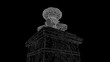 3d model, lantern stand near the Westmoreland County Courthouse in 2 N Main St, Greensburg, PA 15601