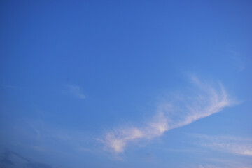 Wall Mural - beautiful blue sky and white fluffy cloud with in the evening, natural background