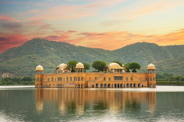 Jal Mahal,water palace, is a palace in the middle of the Man Sagar Lake in Jaipur city, the capital of the state of Rajasthan, India.