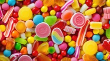 Jellybeans Assorted Candy Food Illustration Licorice Toffees, Mints Truffles, Fudge Nougat Jellybeans Assorted Candy Food