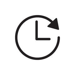 Poster - Time sign. Alarm, clock icon, vector flat trendy style illustration on white background..eps