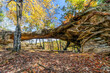 © Kenneth Keifer - Princess Arch, surrounded by fall color, is one of many natural rock formations found in Red River Gorge National Geological Area, a popular attraction for tourism and hiking in eastern Kentucky.