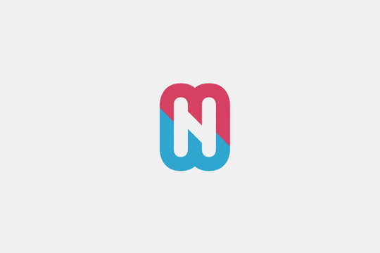 Illustration vector graphic of modern letter M, W, and H . Good for logo