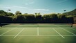 A tennis court. Generative AI.