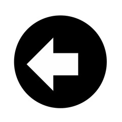 Poster - Left arrow circle icon 