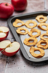 Wall Mural - Dried apple chips