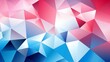 Crystalline Facets of Blue and Pink: Geometric Play of Light in Digital Abstract Artwork