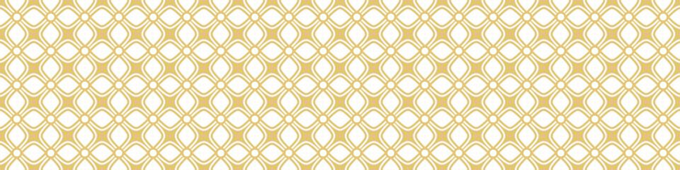 Wall Mural - Seamless gold pattern on a white background. Golden weave. Illustration for backgrounds, banners, advertising and creative design