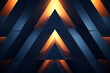 blue and orange triangles, AI generated
