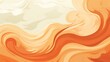 Whirling Autumn Breeze: A Swirl of Creamy Oranges and Whites in a Fluid Abstract Art
